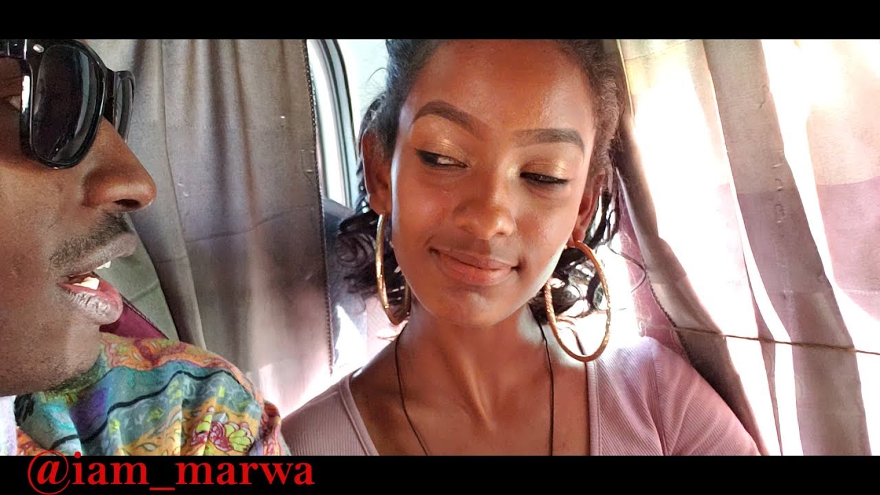 CUTE SHY ETHOPIAN GIRL IN PUBLIC TRANSPORT VAN || iam_marwa