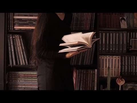reading unknown books in an abandoned library (dark academia playlist)
