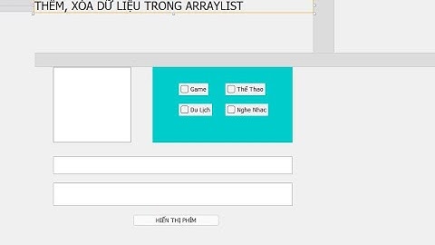 THÊM XÓA DỮ LIỆU TRONG ARRAYLIST