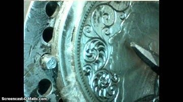 Attempt  1 English Scrollwork Inside Work Hand Engraved by Shaun Hughes