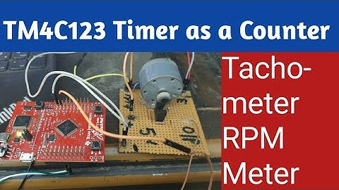 TM4C123 Timer as a Counter in Input-Edge Count Mode – RPM Measurement (Tachometer)  Example