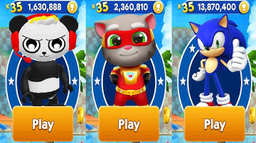 Tag with Ryan vs Talking Tom Hero Dash vs Sonic Dash Android Gameplay