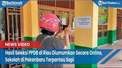 Hasil Seleksi PPDB di Riau Diumumkan Secara Online, Sekolah di Pekanbaru Terpantau Sepi