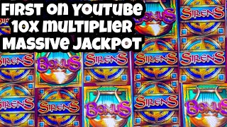MASSIVE JACKPOT BONUS 🟢 SIRENS 10X PICKED RARE TO SEE 🟢 HIGH LIMIT PAID OUT MY BIGGEST JACKPOT