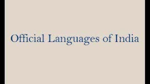 Official Languages of India