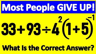 Most People Get It WRONG! Can You Get It Right