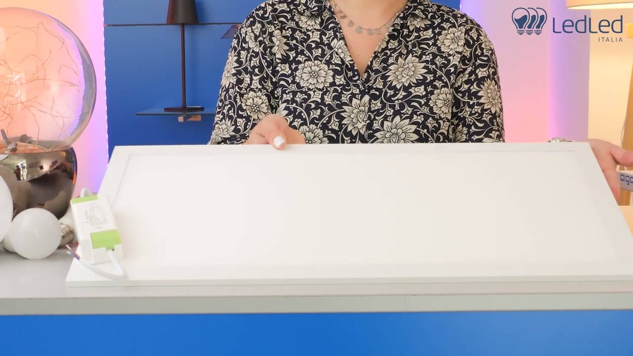 Pannello Led 25W 60x30cm Cornice bianca rettangolare Bianco neutro 4000K Aigostar LED-PA-288846