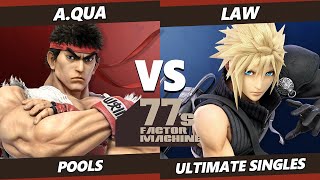 77s FM10 - a.qua (Ryu) Vs. Law (Cloud) SSBU Ultimate Tournament