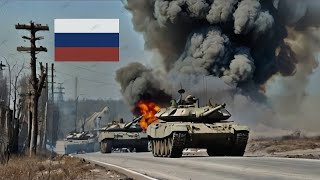 Reckless Russian soldiers escape from a T-90M tank - before a Ukrainian LEOPARD 2A6 blows it up | Lo