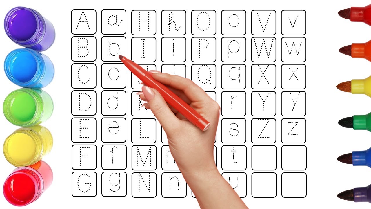 Fun alphabets Tracing Activity for Preschoolers | Educational Learning ...
