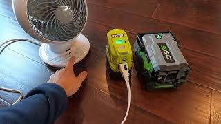Ryobi and EGO 150W inverter comparison