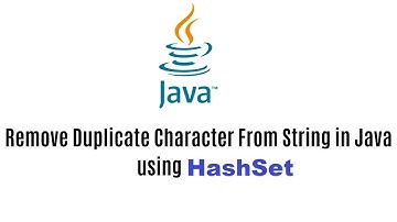Removing duplicate characters from String