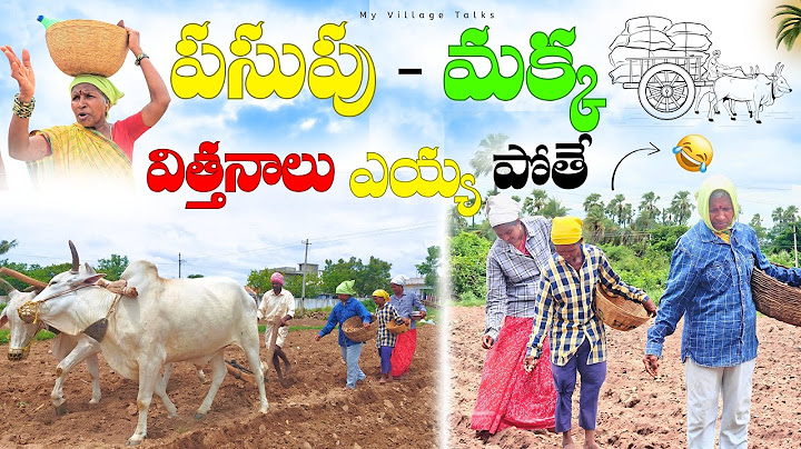 పసుపు - మక్క విత్తనాలు ఎయ్య పోతే | 4K | Village Comedy | My Village Talks