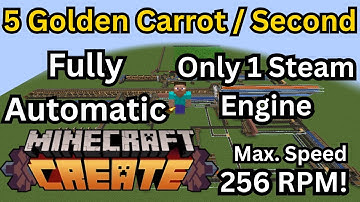 Golden Carrot Farm | Fully Automatic | Minecraft Create Mod