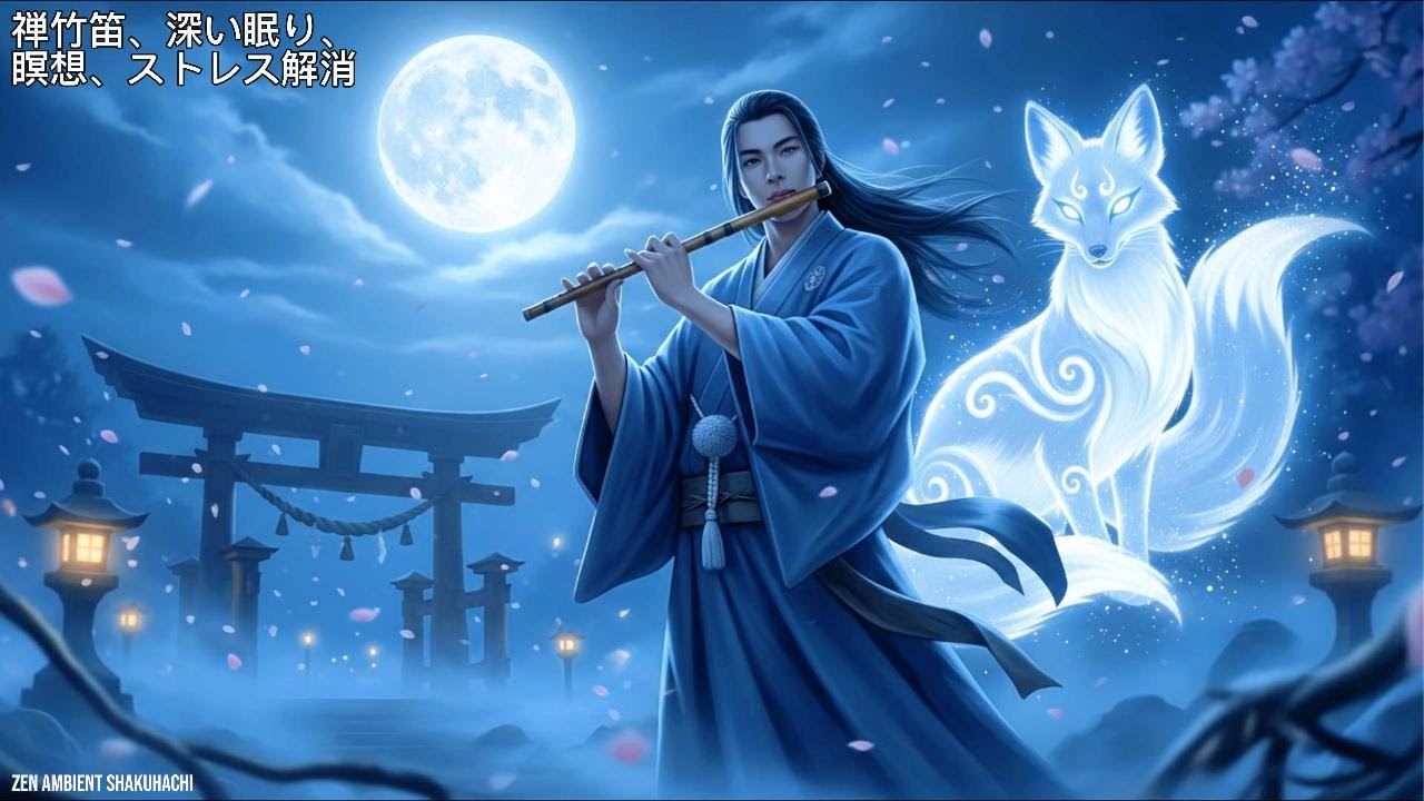 Zen Ambient Shakuhachi 🌙 Relaxing Japanese Flute Music for Stress ...