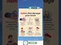 6 Habits That Damage Your Brain 🚫🧠 | Stop Doing These Now