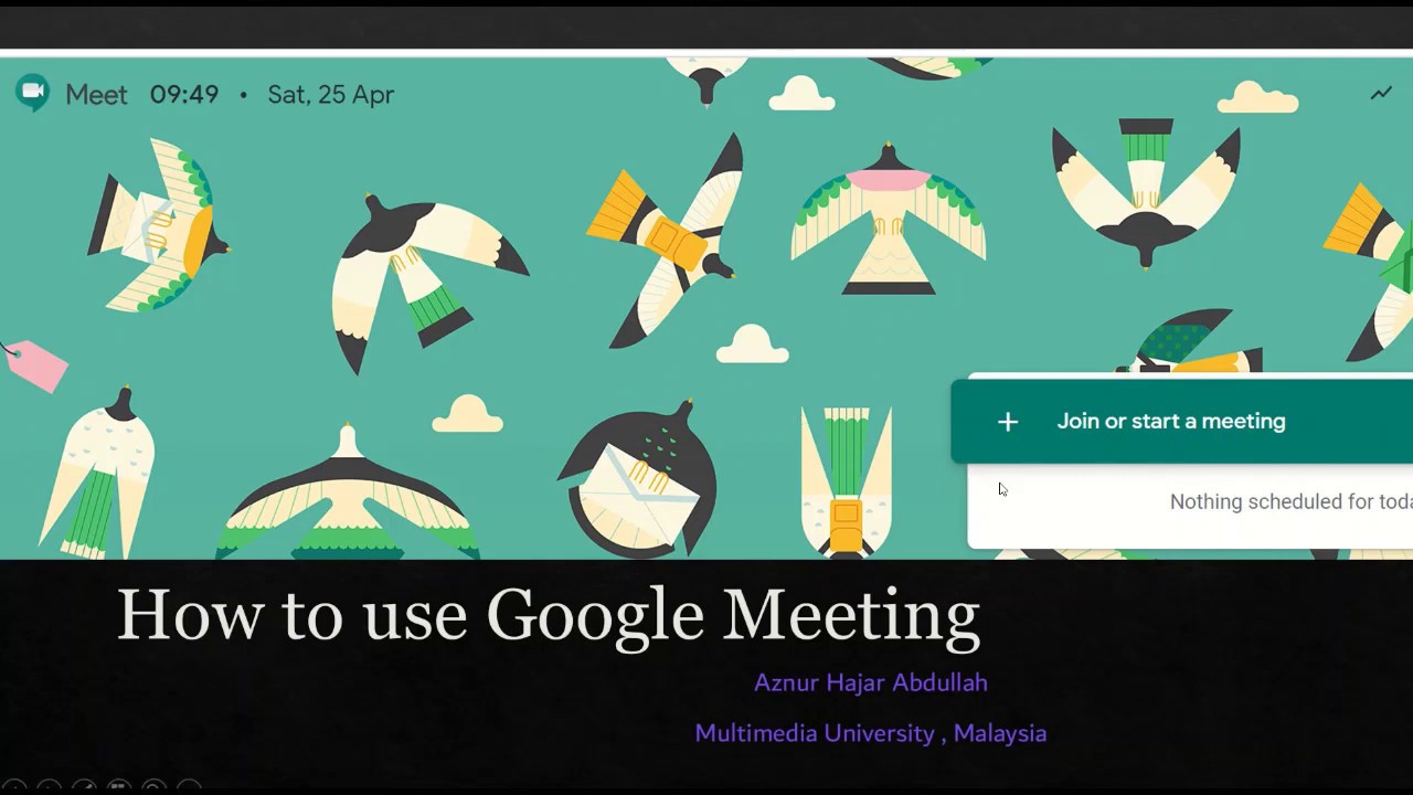 How to use Google meeting YouTube