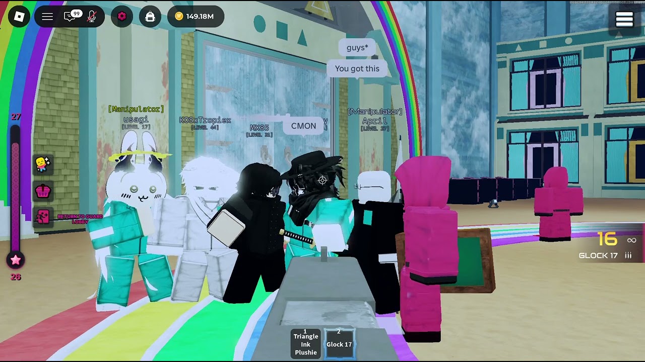 Ink Game guard gameplay