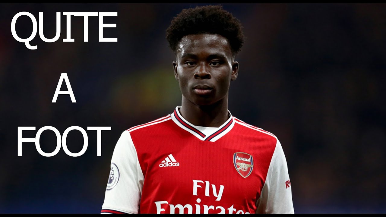 Saka scores some great weak foot goals...