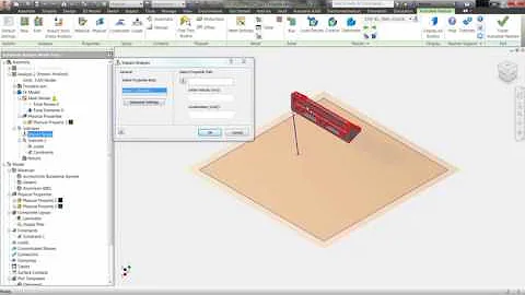 Nastran In-CAD- Automated drop test