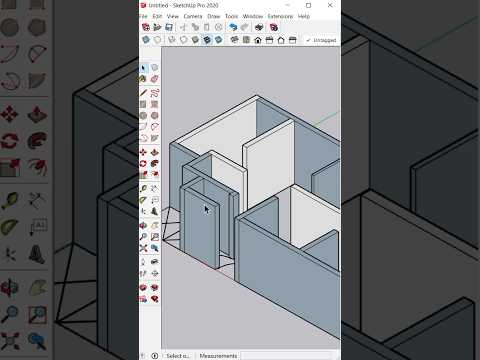 CAD Plan Import & Convert To 3D- SketchUp #shorts #sketchup #sketchuptutorial #3dmodeling #3d