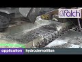 Beton abtragen  hydrodemolition  hydrodmolition  wwwfalchcom