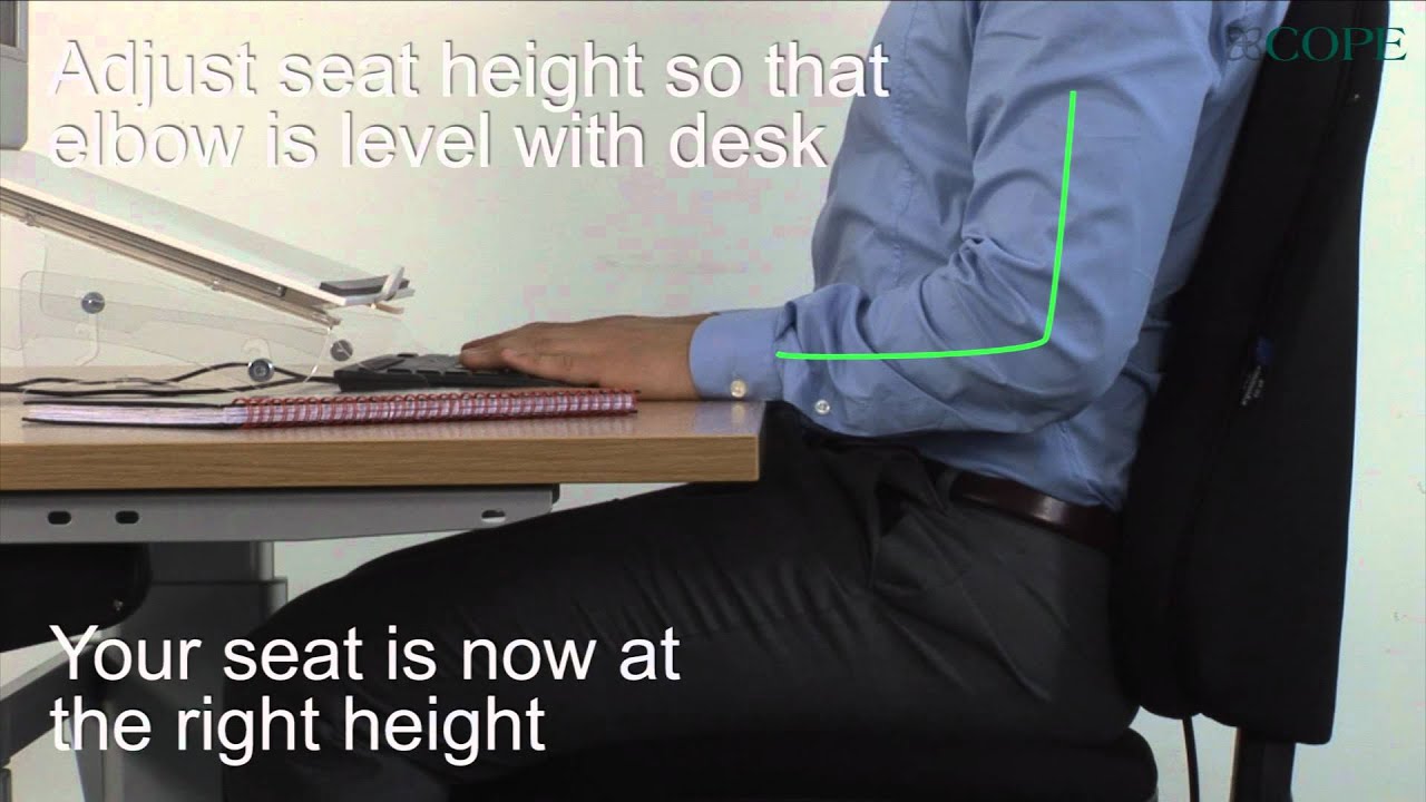 How To Adjust Your Seat To The Correct Height At Work COPE