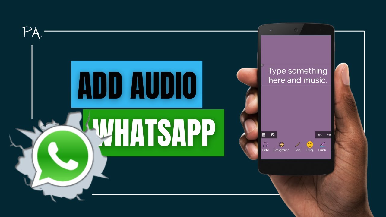 How To EASILY Add Audio To Your WhatsApp Status - YouTube