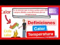 Calor y temperatura definiciones    fsicatermodinmica