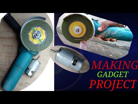 Damaged angle grinder convert  AC220 to 12v DC
