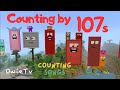 Counting by 107s song  minecraft numberblocks counting songs  math and number songs for kids