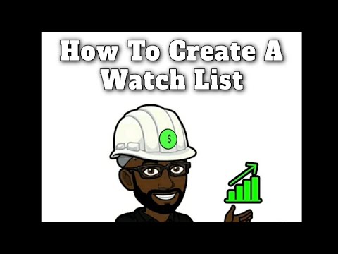 The Black Collar Investor: E002 How Create A Watch List