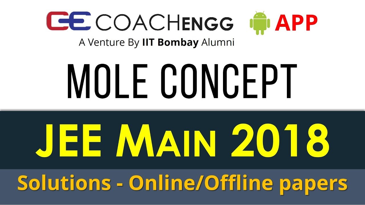 Some Basic Concepts of Chemistry - JEE Main 2018 - Online & Offline Paper Solutions by Rohit Dahiya