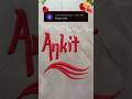 Ankit ❣️Aapka Naam Sand Art Me - Dil Ko ChhuJane Wali Kalakari | Ankit satisfying name art #sandart