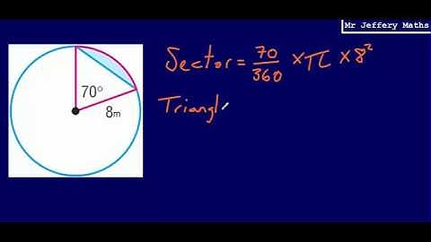 Area of a Segment - New GCSE Maths Edexcel 9-1 - Revision Video