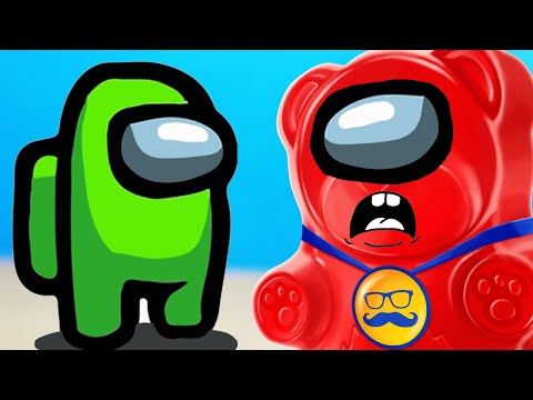 ШОКОЛАДНЫЙ AMONG US ПРОТИВ МЕДВЕДЯ ВАЛЕРЫ | РИСУНКИ ШОКОЛАДОМ