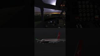 Qantas B 707 cockpit landing #aviation #pilot #rfs #realflightsimulator #landing #plane #avgeek #air