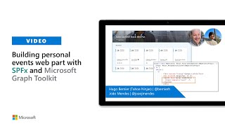 Building personal events web part with SPFx and Microsoft Graph Toolkit