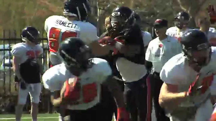 2014 Spring Football: Hamlett mic'd up + GoPro