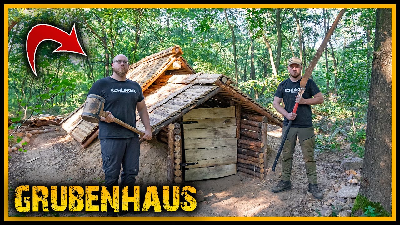 Grubenhaus - Neue Tür und Kronleuchter 😱 - Bushcraft Camp Survival