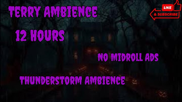 Halloween House Thunderstorm Ambience 12 Hours Full Screen