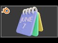 Cartoon Calendar In Blender | Beginner Tutorials