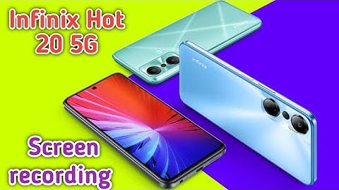 How To Record Screen In Infinix Hot 20 5G,Infinix Hot 20 5G  Mein Screen Recording Kaise Karen ,