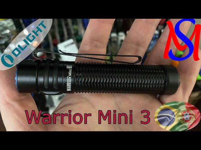 Olight Warrior Mini 3 Preta - Lanterna EDC tática de 1750 lúmens