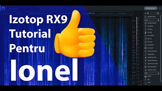 Izotope RX 9 un Tutorial mic pentru Ionel. 😅😅 👍👍