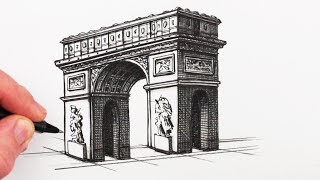 How to Draw an Optical Illusion: The Impossible Arch