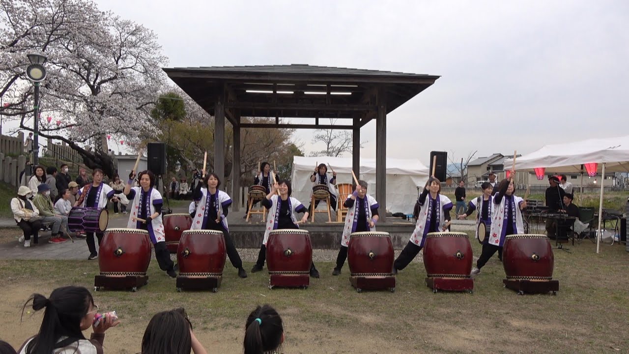 2025 奈良】面塚さくらまつり 和太鼓の演奏 奈良県川西町 2025/4/5(土