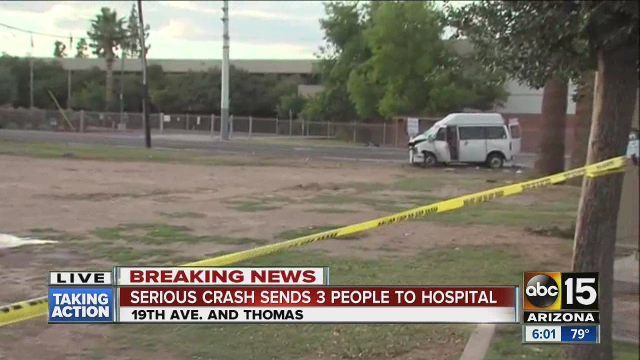 Serious crash sends 3 people to hospital - YouTube