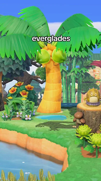 cute areas on my tropical island 🌴🍊 #acnh