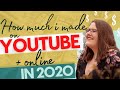 How much I made on YouTube in 2020 + Sponsorships, Affiliates, Etsy, Merch & More!